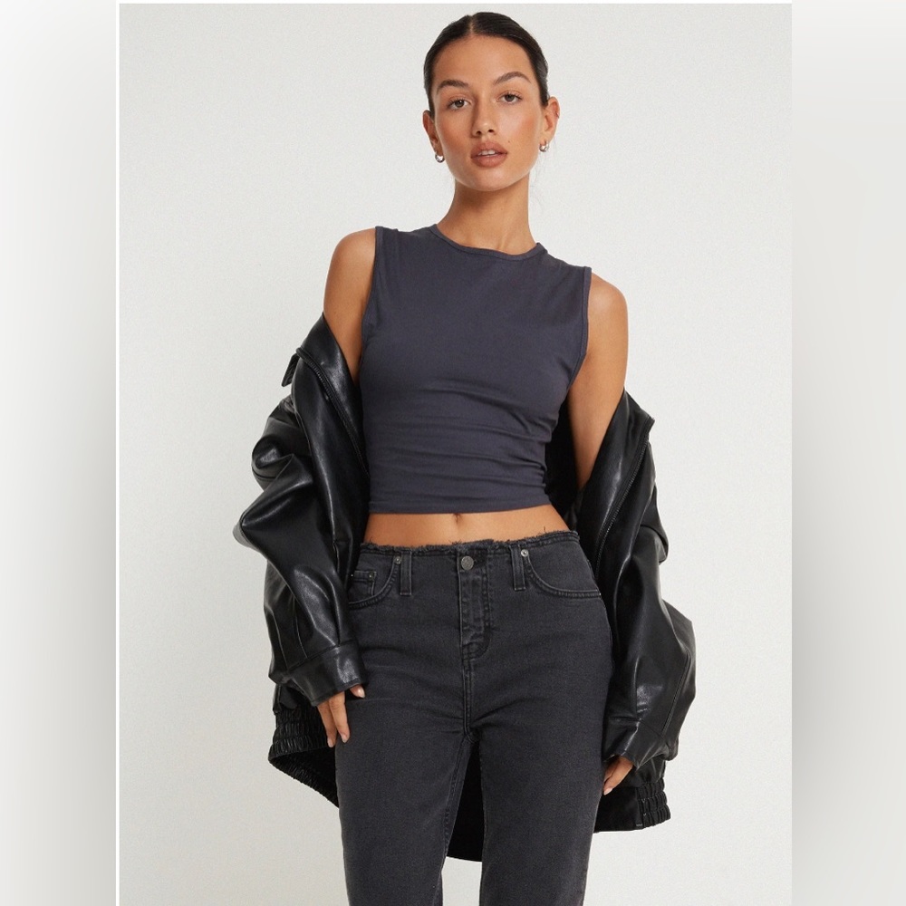 Motel Rocks Monolo Top in Ocean Storm XS